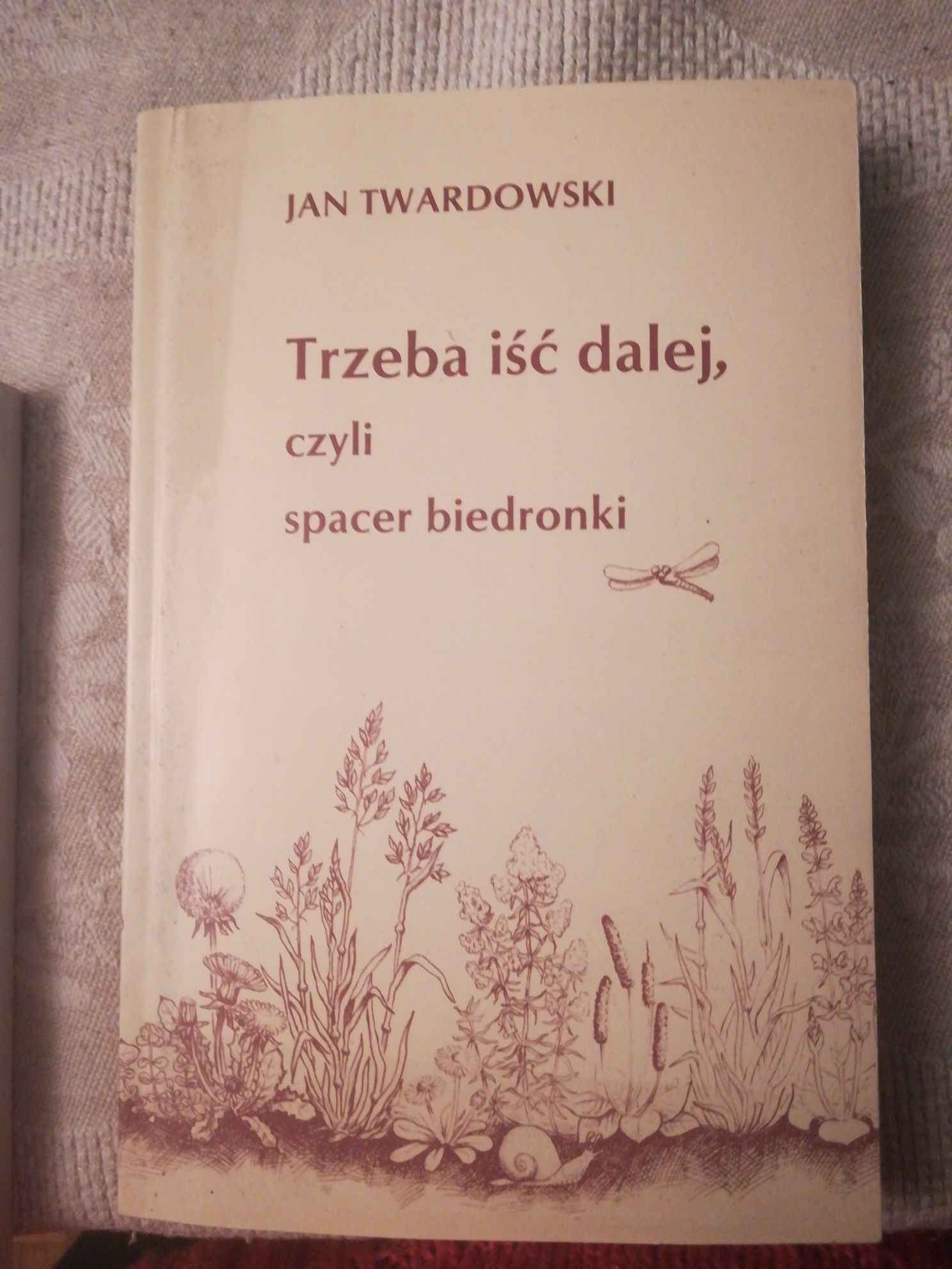 książka "Trzeba iść dalej, czyli spacer biedronki"  Ks. Jan Twardowski