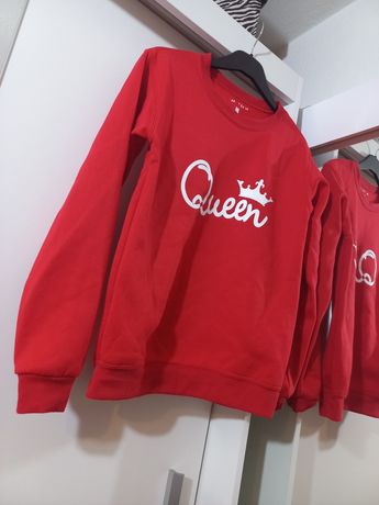 Queen czerwona bluza z napisem XS/S
