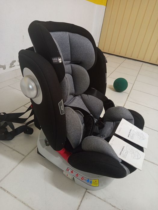 Babify Cadeira Auto On board 360º 0/1/2/3 Preto/Cinza