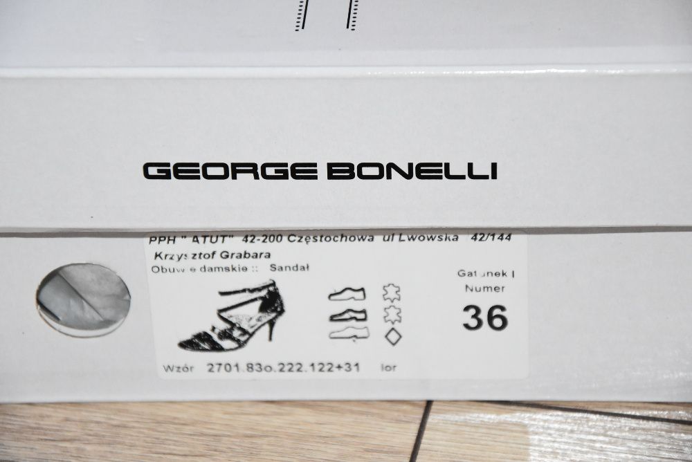 Zamszowe Szpilki George Bonelli rozmiar 36