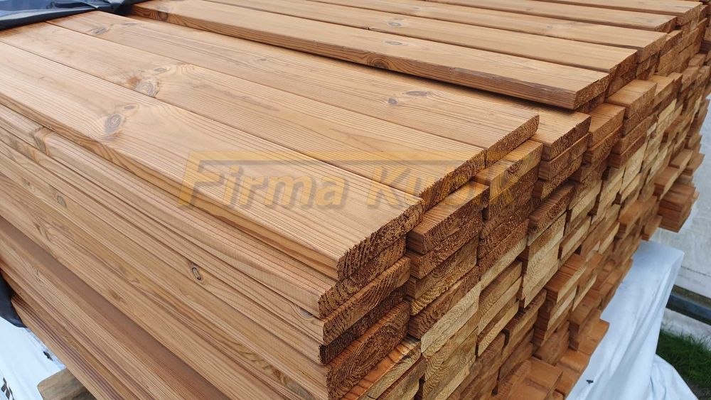 Deska gładka elewacyjna thermo termo sosna na żaluzje lamele 19x92mm