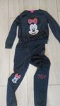 Dres czarny welurowy Myszka Minnie 134 pepco
