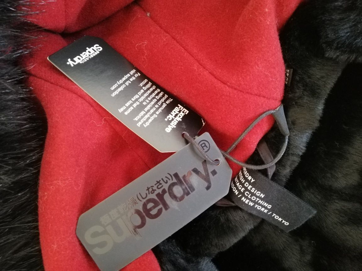 Nowy płaszcz, kurtka wełniana Superdry 44