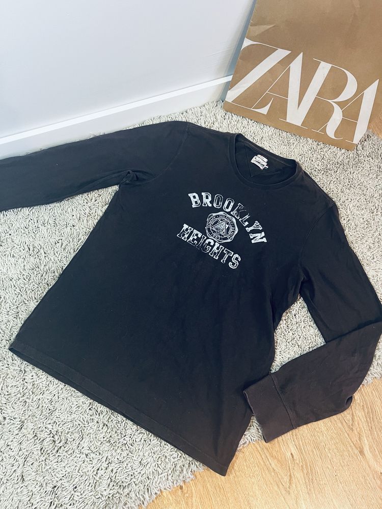 Brazowa meska bluza tommy hilfiger rozm M z nadrukiem napis
