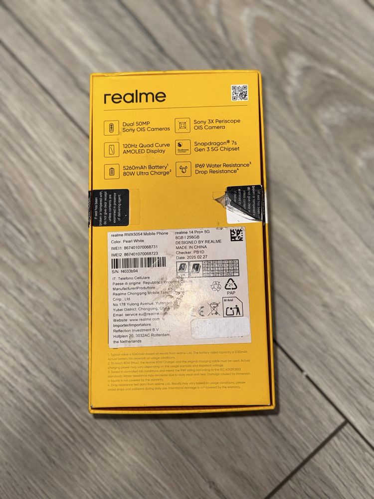Смартфон realme 14 Pro+ 8/256GB