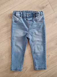 Spodnie jeansowe jeansy jasne 86