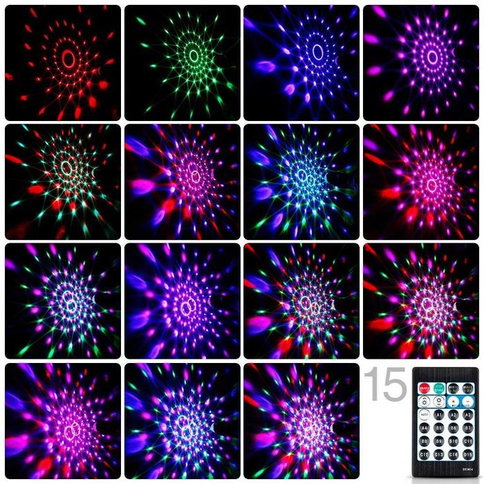 Bola de Luz Giratória decoração festa Promoção Fim de Ano DESCONTO