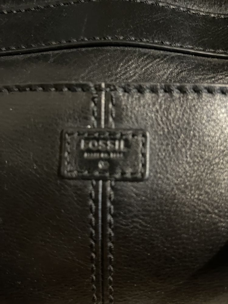 Оригінальна шкіряна чоловіча сумка FOSSIL
