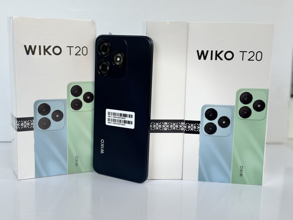 Мобільний телефон Смартфон WIKO T20 Андроїд 13 4/128 ГБ Чорний