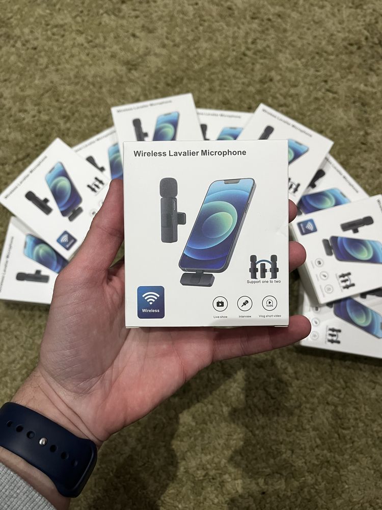 Microfone Wireless Para iPhone/ Android / Lightning/ Usb-c