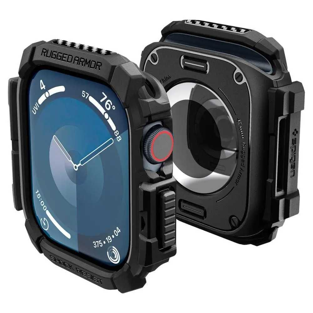 Чехол Spigen Rugged Armor для Apple Watch 10 42mm Black