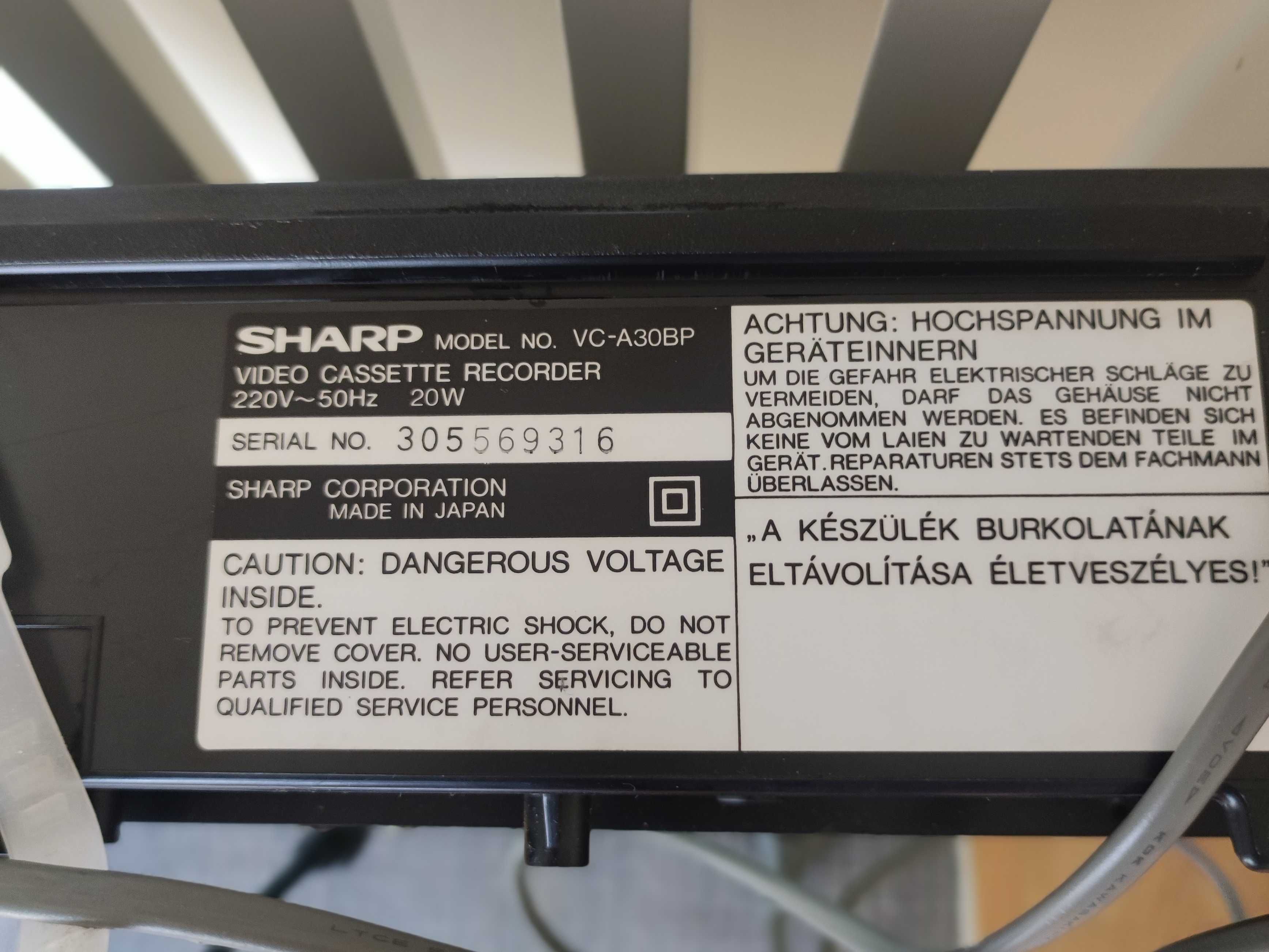 Magnetowid Sharp VC-A30
