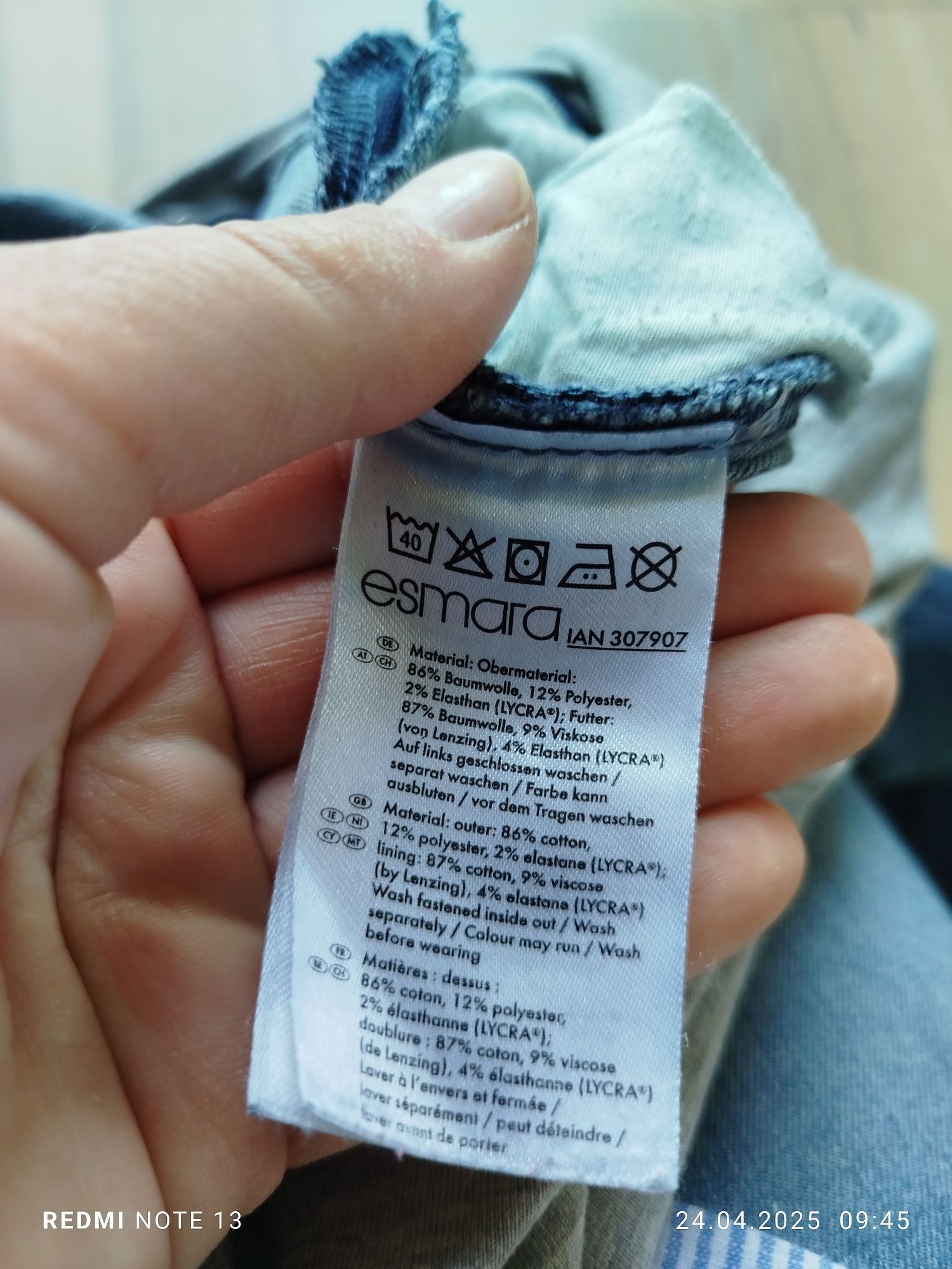 Jeansy ciążowe dżinsy wygodne mama esmara 40 L