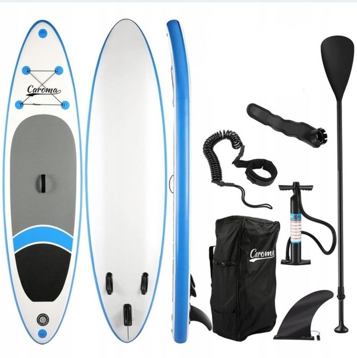 Deska SUP Caroma Premium 305cm pompowana zestaw z wiosłem 140KG

DO SP