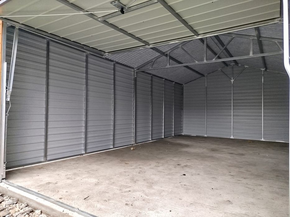 Garaż blaszany 4x7 profil zamknięty ocynk