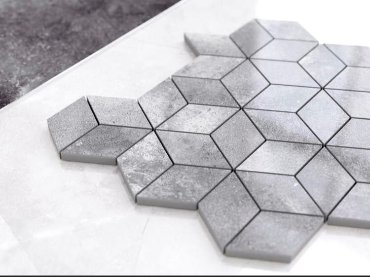 Mozaika stonetech diamond grey 20,5x30