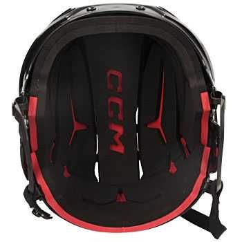 Kask hokejowy CCM Tacks 70 z kratą rozmiar M od 56 do 60 cm Niebieski