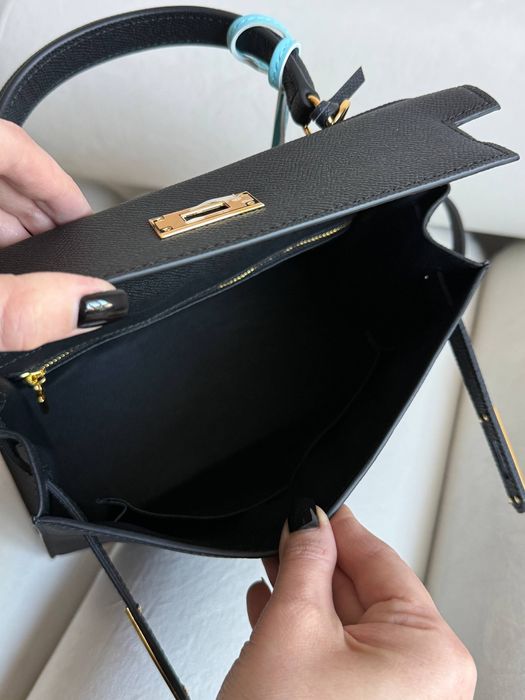 Сумка Hermes Kelly шкіра | чорна