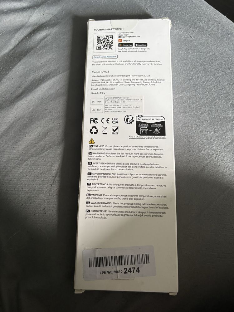 Smartwatch zegarek Toobur