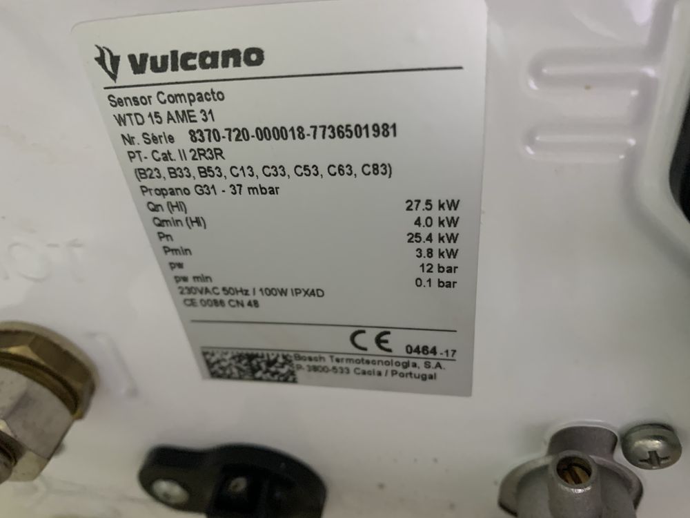 Esquentador Vulcano sensor compacto