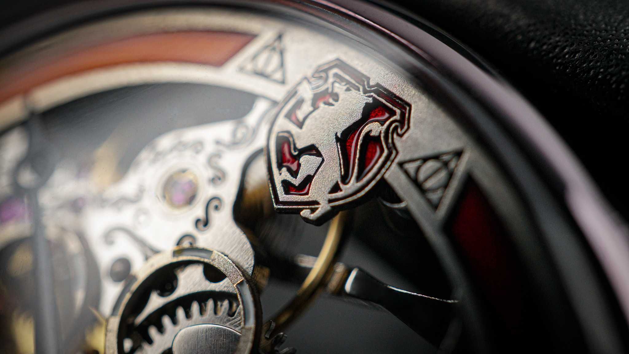 Наручные механические часы скелетон с уникальным дизайном Гарри Поттер