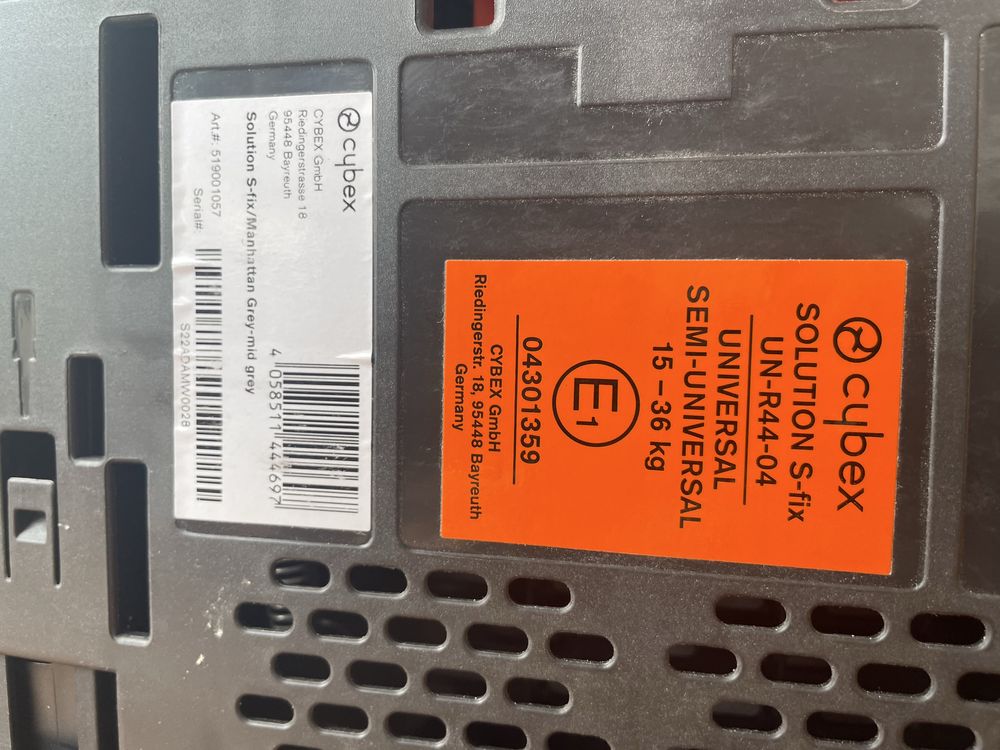 Cadeira Auto Cybex Solution S-Fix Gr. 2 e 3