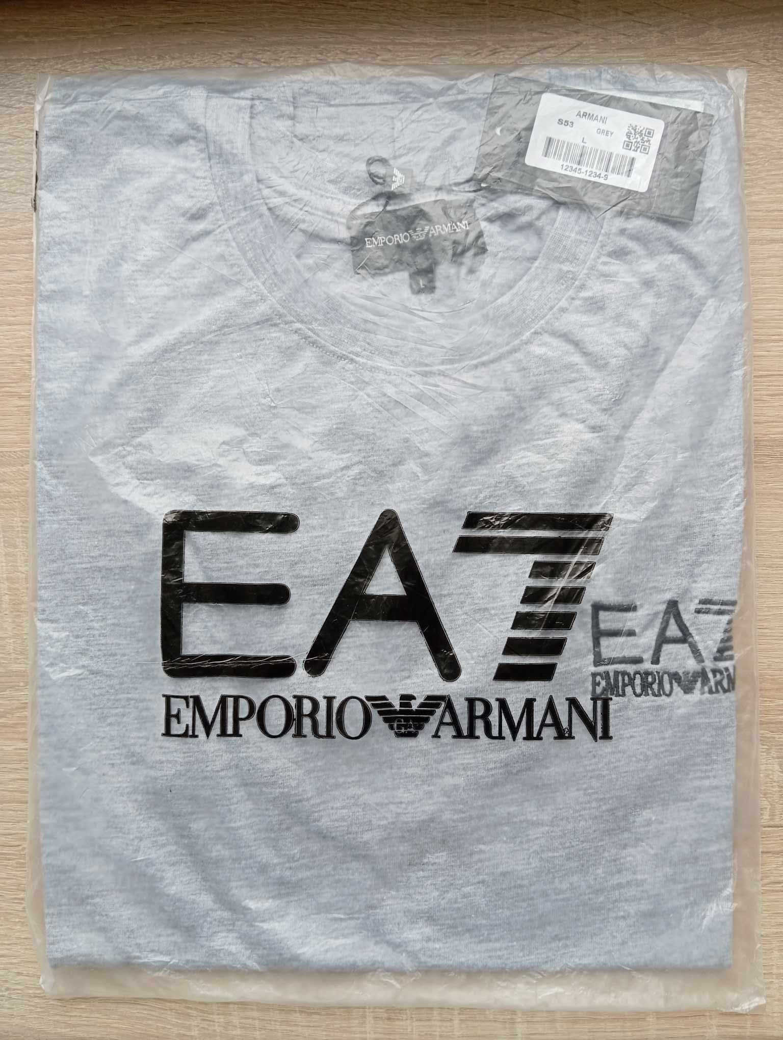 Koszulka Emporio Armani, classic t-shirt, szary L