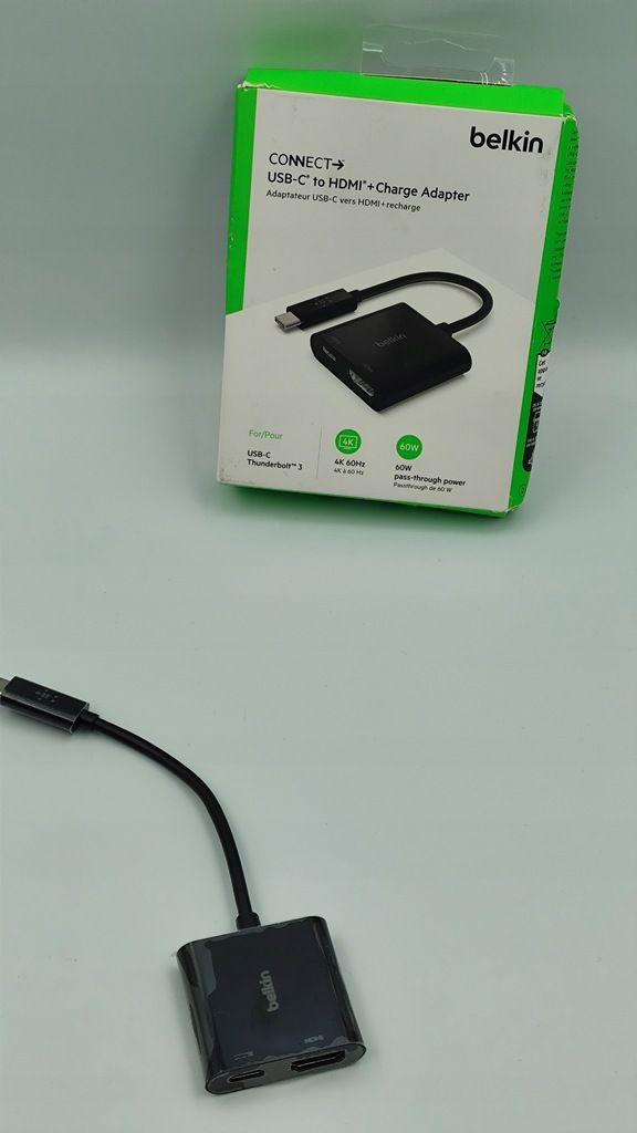 Stacja/replikator Belkin USB-C AVC002BTBK adapter z hdmi 4k do 60hz