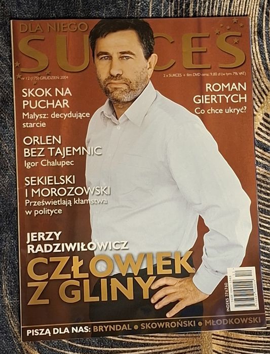 Czasopismo Sukces męski 3 archiwalne wydania z 2004 i 2005 roku