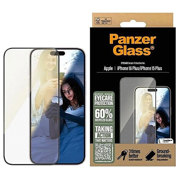 Szkło hartowane PanzerGlass EyeCare Screen Protector Ultra-Wide Fit na