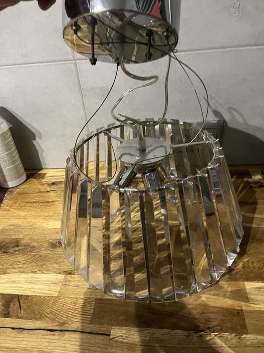 Lampa wiszaca kryształowa