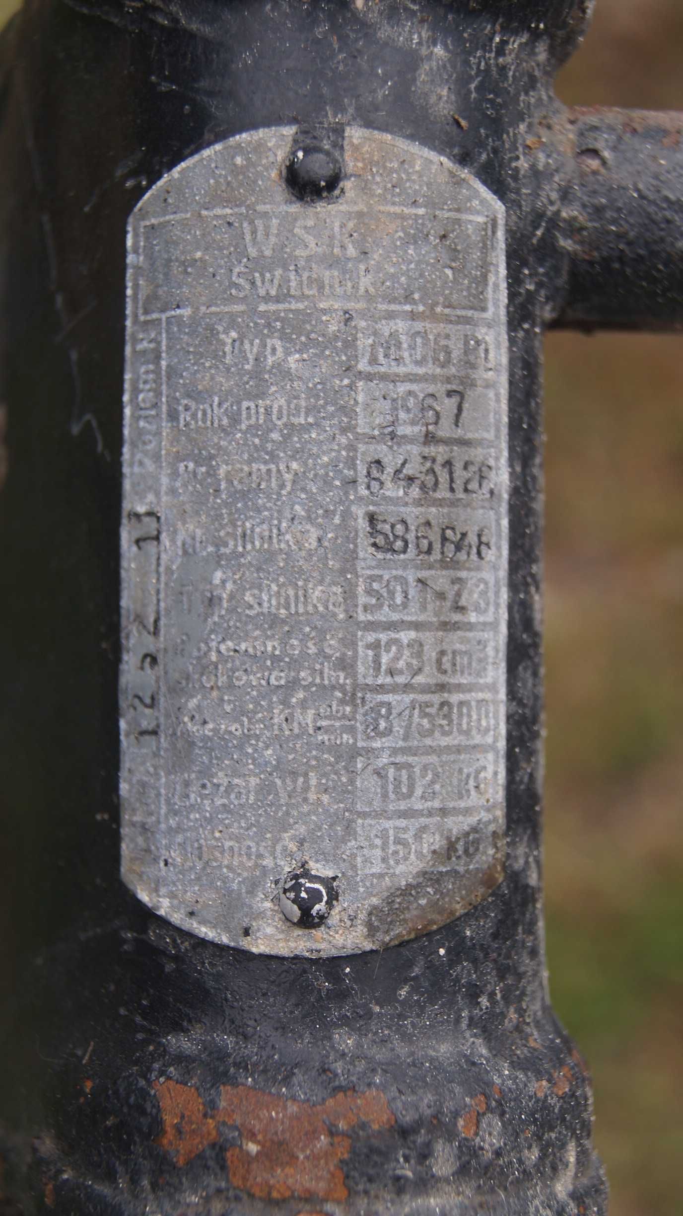 WSK M06 B1 rama dwuramówka z 1967r z hamulec błotnik wahacz tabliczka