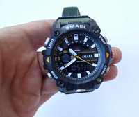 Duży zegarek męski Smael sportowy elektroniczny cyfrowy WR50 stoper
