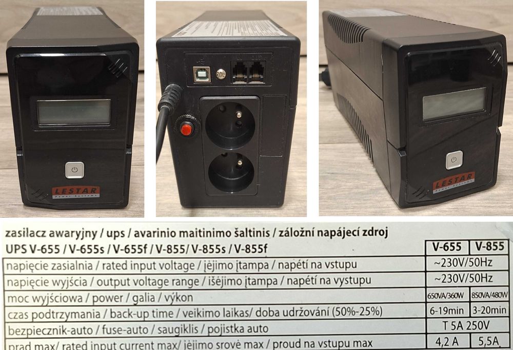 zasilacza awaryjny UPS, różne modele - polecam!