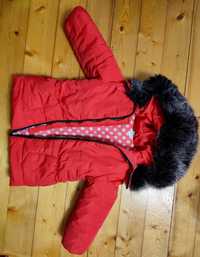 Куртка тепла на дівчинку 3-4 роки (98 розмір)