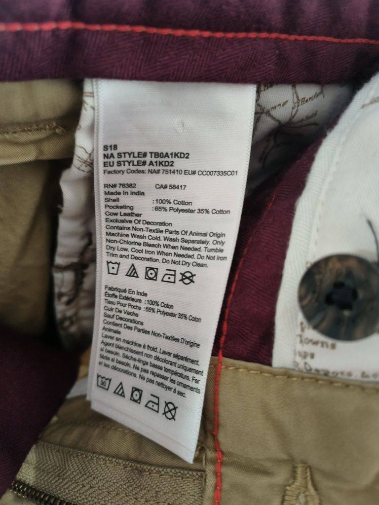Męskie spodnie Chinos Timberland Slim Fit W32 L32