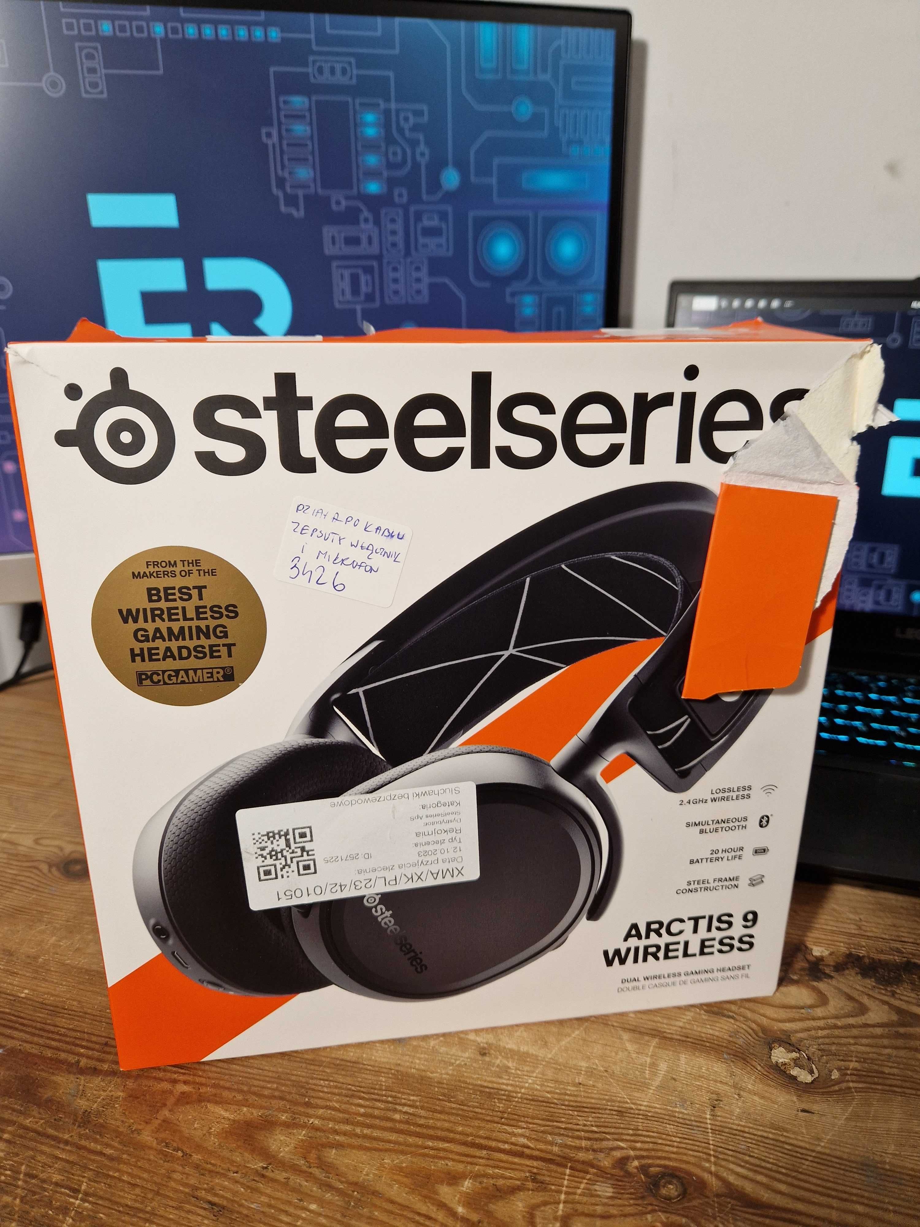 Słuchawki bezprzewodowe wokółuszne SteelSeries Arctis 9 (3426)