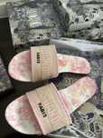 Christian dior klapki laczki sandaly sandalki rozowe pudrowy roz 39 25