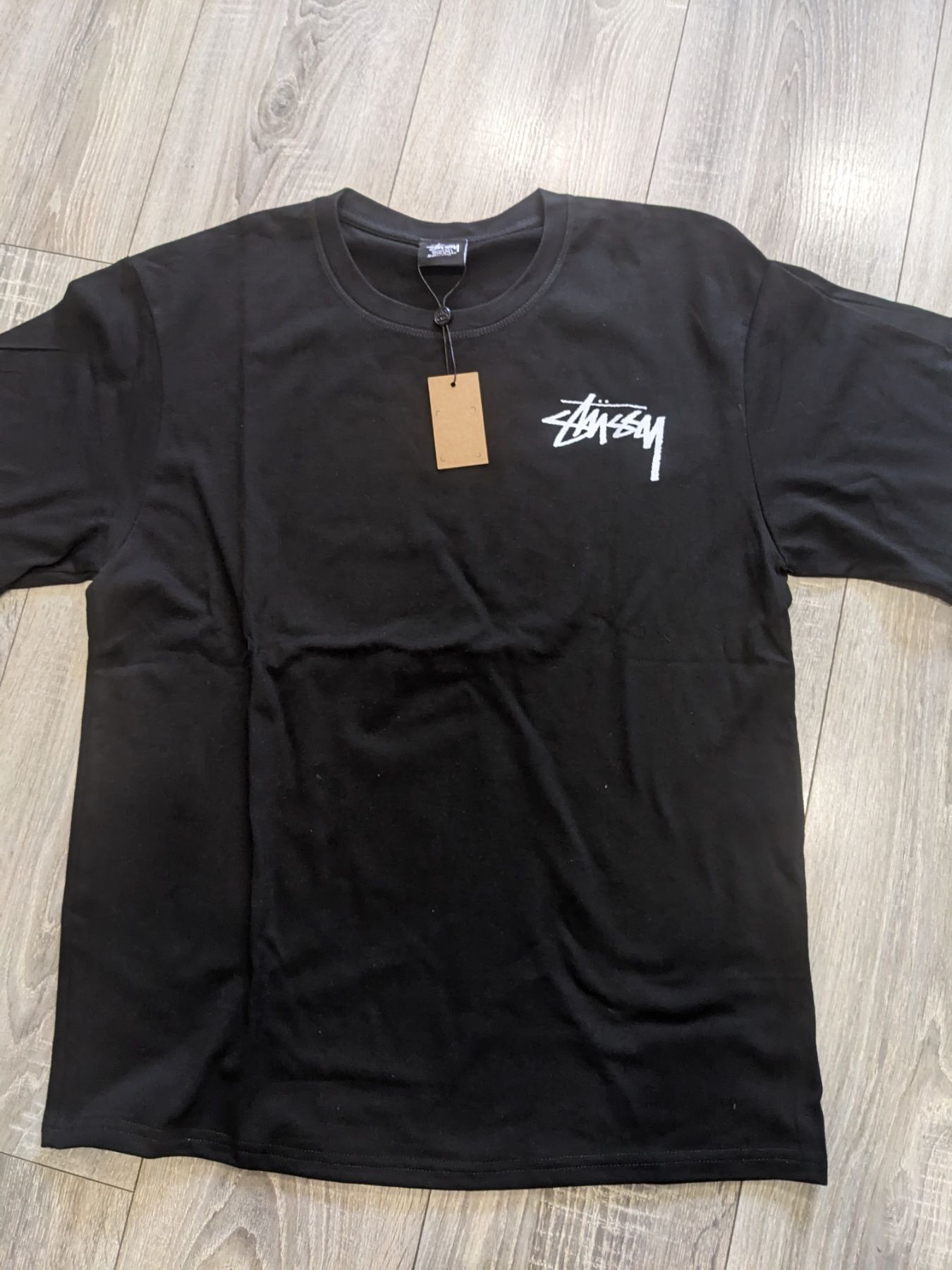 Футболка  Stussy , чорна