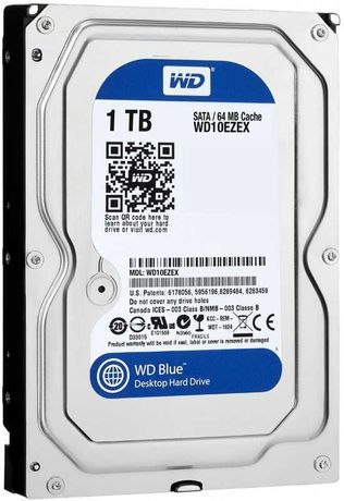 Жорсткий диск HDD Western Digital Blue 1TB (WD10EZEX) 3,5 Ref | Опт
