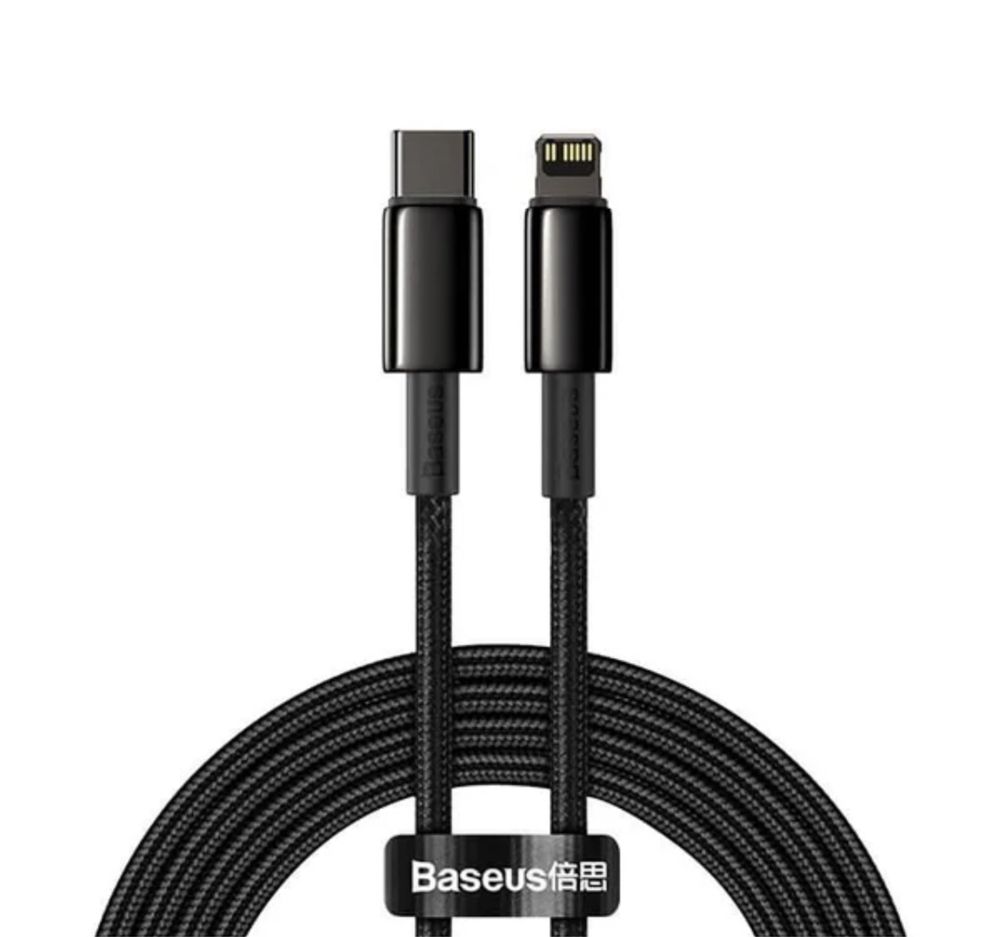 Кабель Baseus 20W Tungsten Lightning 1м/2м зарядка apple iphone ipad