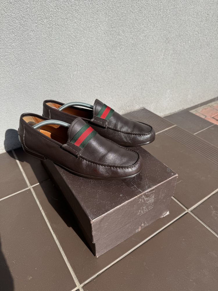 Gucci туфлі лоффери лофери оригінал  кожа шкіра 43 розмір