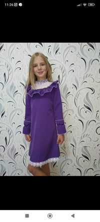 Плаття нарядне плаття, сукня фіолетова сукня фіалка