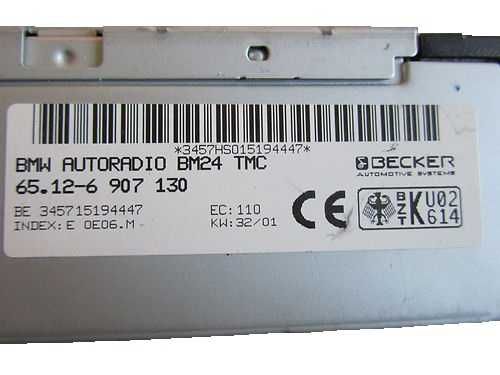 BMW AUTORADIO BM24 TMC BECKER - naprawa audio tuner wzmacniacz