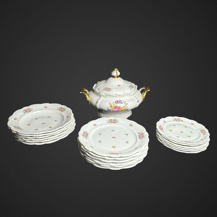 Serwis obiadowy Rosenthal Pompadour dekor kwiatowy dla 6 os b5/092032