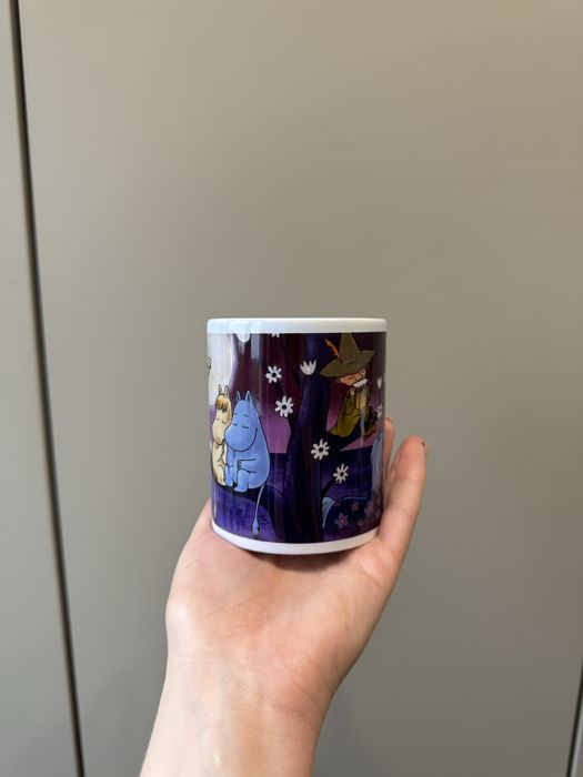 Kubek ceramiczny z motywem z bajki Muminki nowy 330 ml nowy prezent