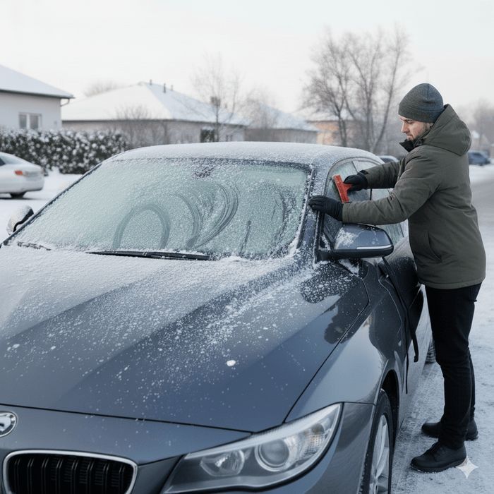 Osłona Antyszronowa na Szybę Samochodu i na Lusterka 145x100 cm