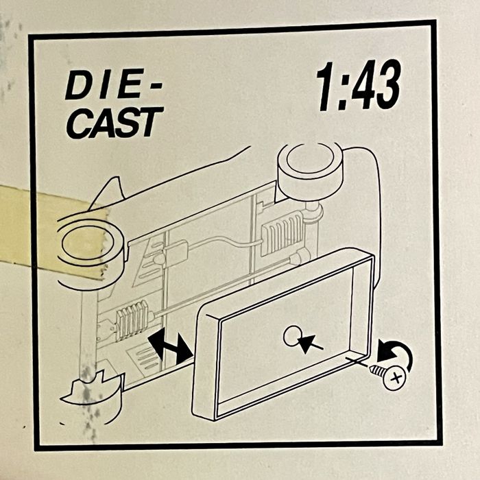 Miniatura Alfa Romeo GTV Spider - estado novo