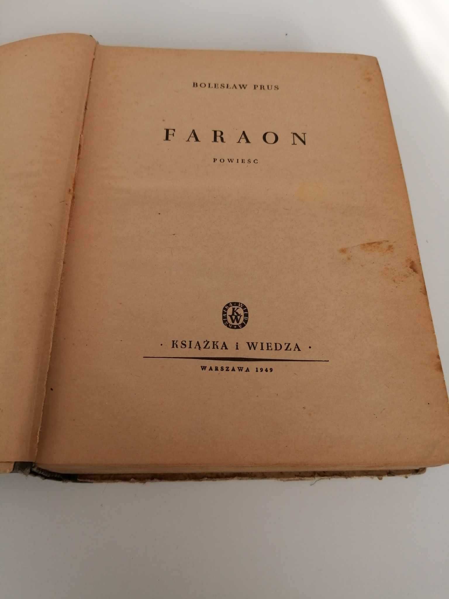 Faraon-Bolesław Prus 1949r.