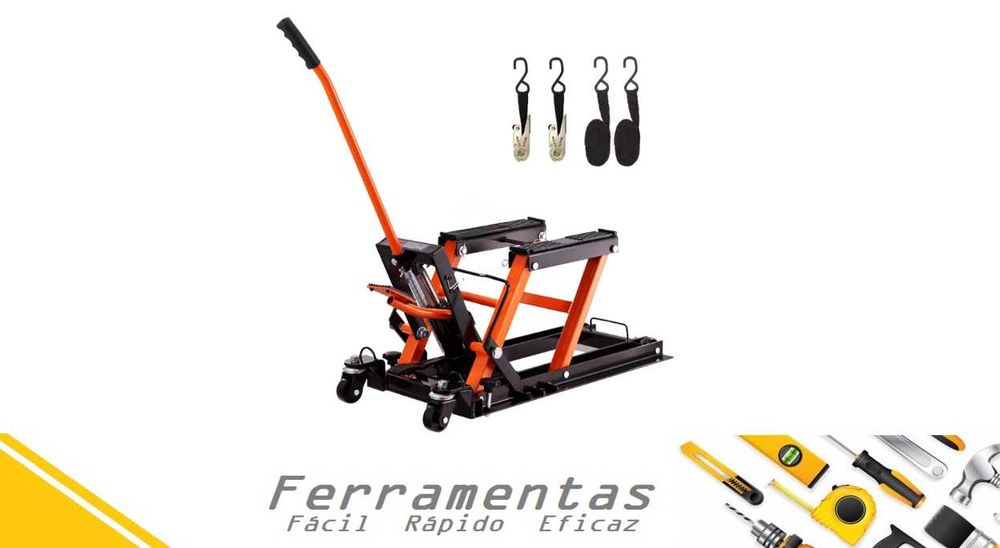 Macaco / elevador Hidráulico 680 kg p/ Mota - NOVO